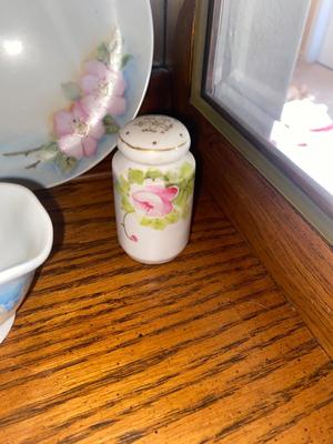 ANTIQUE CHINA PAINTED BY M CLARK