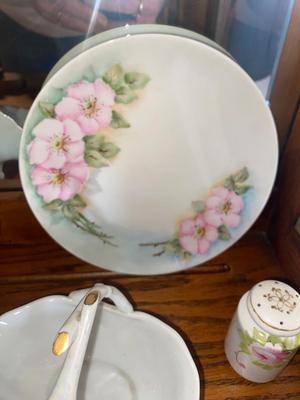 ANTIQUE CHINA PAINTED BY M CLARK