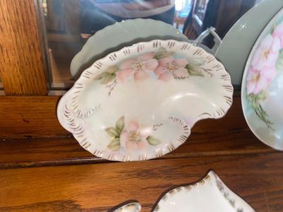 ANTIQUE CHINA PAINTED BY M CLARK