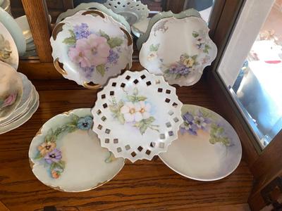 HAND PAINTED CHINA BY M. CLARK