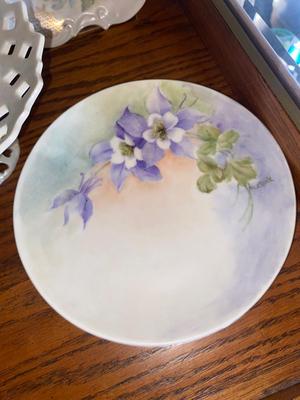 HAND PAINTED CHINA BY M. CLARK