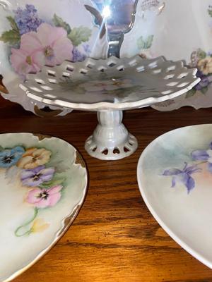 HAND PAINTED CHINA BY M. CLARK