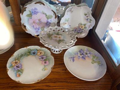 HAND PAINTED CHINA BY M. CLARK