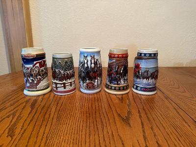MULTI-YEAR BUDWEISER STEINS