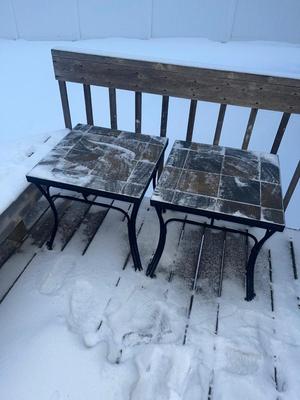 O1-Beautiful pair of outdoor tables