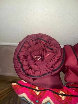 COLEMAN SLEEPING BAGS AND PILLOWS