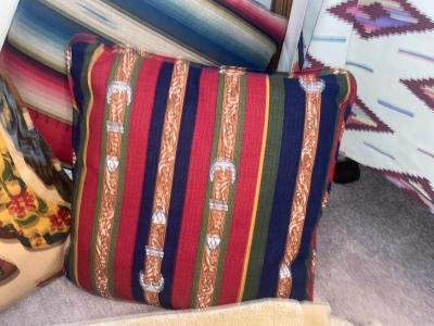 FULL SIZE CHANEL BLANKET AND THROW PILLOWS