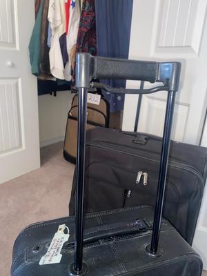 DELSEY SUITCASE AND NEAT CARRY ON THAT DOUBLES AS A BRIEFCASE