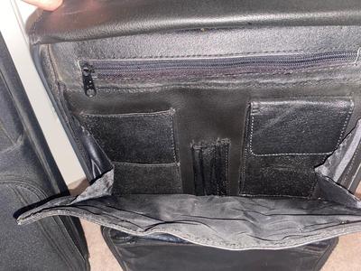 DELSEY SUITCASE AND NEAT CARRY ON THAT DOUBLES AS A BRIEFCASE