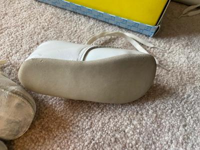 VINTAGE BABY SHOES, DECORATIVE ROCKING HORSE AND CLOCK