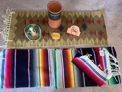CLAY SOMBRERO FROM THE ALAMO AND OTHER SOUTHWESTERN STYLE DECOR