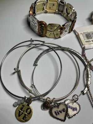 Bracelets (10) including MOTHER bracelet