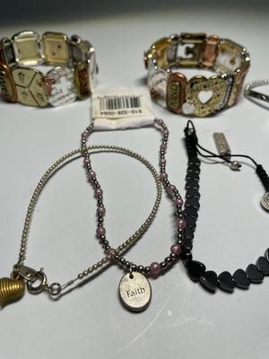 Bracelets (10) including MOTHER bracelet