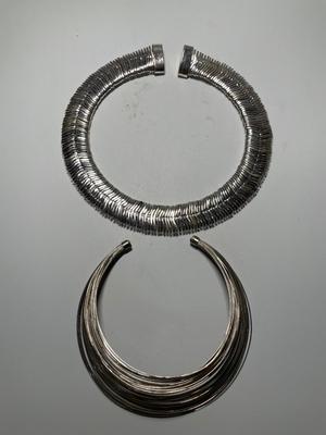 Two gorgeous silver necklaces