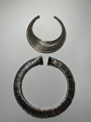 Two gorgeous silver necklaces