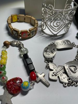 Variety of bracelets
