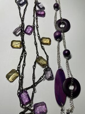 Purple-tone necklaces & bracelets