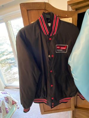 VINTAGE VENDOR SPONSORED JACKETS AND VETERAN EMBROIDERED WINDBREAKER