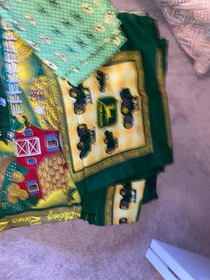 JOHN DEERE AND OTHER MATERIAL FOR SEWING PROJECTS
