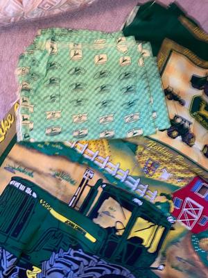 JOHN DEERE AND OTHER MATERIAL FOR SEWING PROJECTS