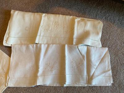 EMBROIDERED TEA TOWELS, NAPKINS, PILLOW CASES AND MORE!