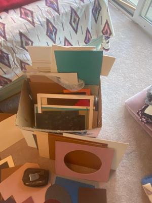 HUGE LOT OF PICTURE MATTING & MAT CUTTER