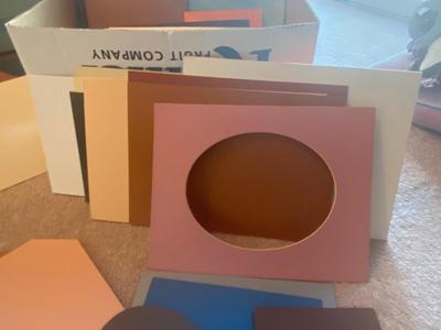 HUGE LOT OF PICTURE MATTING & MAT CUTTER