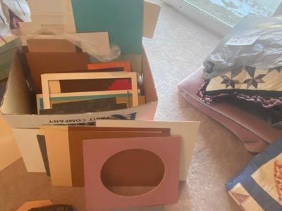 HUGE LOT OF PICTURE MATTING & MAT CUTTER