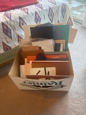 HUGE LOT OF PICTURE MATTING & MAT CUTTER