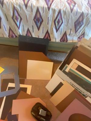 HUGE LOT OF PICTURE MATTING & MAT CUTTER
