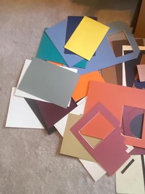 HUGE LOT OF PICTURE MATTING & MAT CUTTER