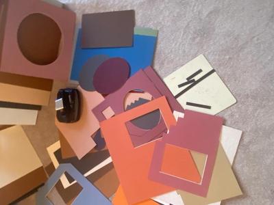 HUGE LOT OF PICTURE MATTING & MAT CUTTER