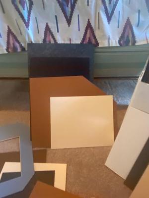 HUGE LOT OF PICTURE MATTING & MAT CUTTER