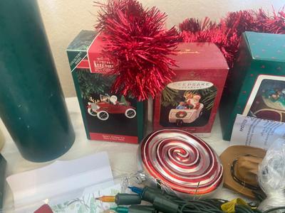 CHRISTMAS TREE ORNAMENTS, LIGHTS, GIFT CARDS, AND MORE!