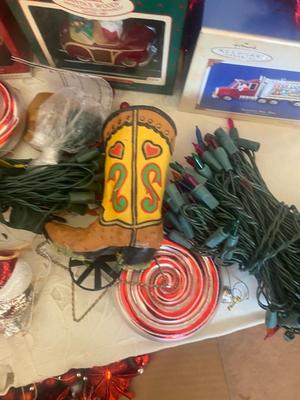 CHRISTMAS TREE ORNAMENTS, LIGHTS, GIFT CARDS, AND MORE!