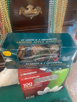 100 SOLAR LED NO ENERGY COST CHRISTMAS LIGHTS AND MORE!