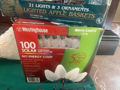 100 SOLAR LED NO ENERGY COST CHRISTMAS LIGHTS AND MORE!