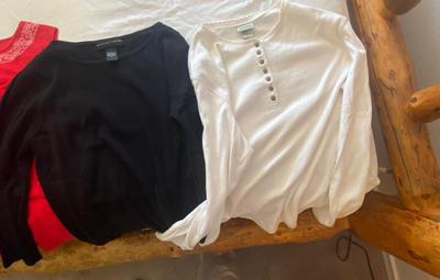 LADIES SIZE LARGE TOPS