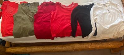 LADIES SIZE LARGE TOPS