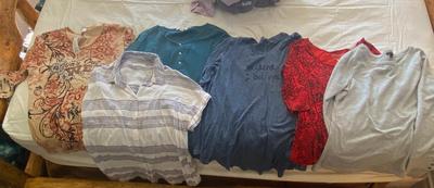 LADIES, SHIRTS, AND BLOUSES SIZE LARGE