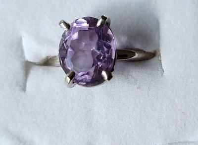 PRATA Amethyst set in 950 Silver