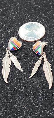 Navajo Heart Earrings
