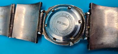 Navajo Turquoise and Silver Watchband with Seiko Watch