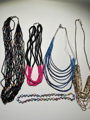 Beaded necklaces