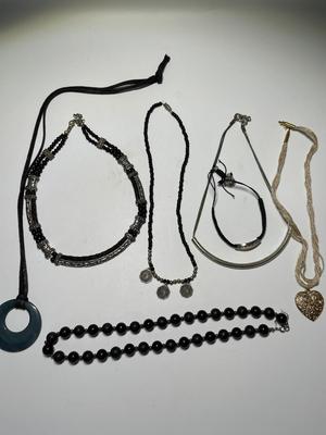 Necklaces & ankle bracelet