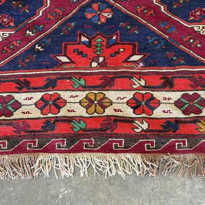 Jewel Tone Large Handwoven Rug (1018CR-ES)