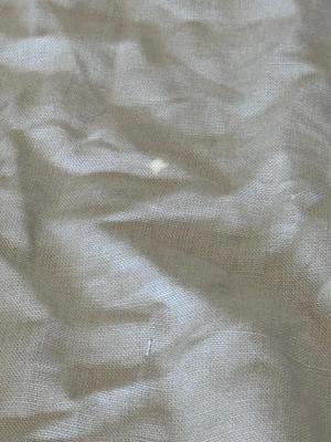 Linen-look Khaki & Cream Table Cover w/ Underskirt (1018CR-ES)