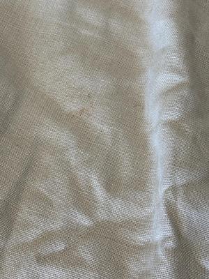 Linen-look Khaki & Cream Table Cover w/ Underskirt (1018CR-ES)