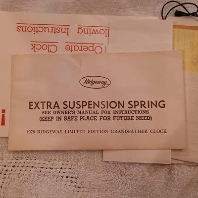 LOT 2: Ridgeway 1978 Limited Edition Grandfather Clock