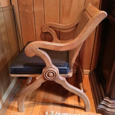 LOT 3: Thomasville MCM Cane Back Chair